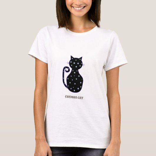 T-shirt Chat mignon du cosmos (Devant)