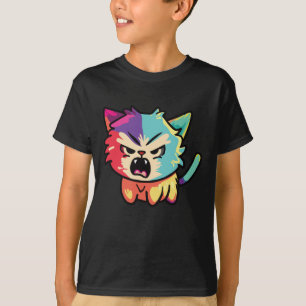 T-shirt Chat mignon en colère qui baisait.