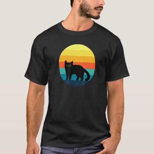 T-shirt chat mignon ensoleillé (Devant)