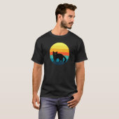 T-shirt chat mignon ensoleillé (Devant entier)