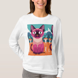 T-shirt chat mignon - Feline Fun Design