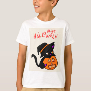 T-shirt Chat mignon Halloween amusant - Célébration sans f