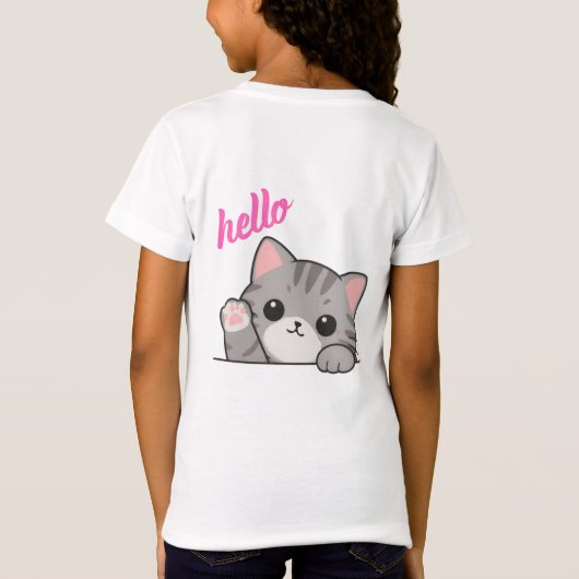 T-shirt chat mignon Hello Kitty (Dos)