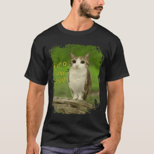 T-shirt Chat mignon hibou déjanté Brainrot mème internet M