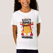 T-shirt chat mignon | Karate Moves Funny (Devant)