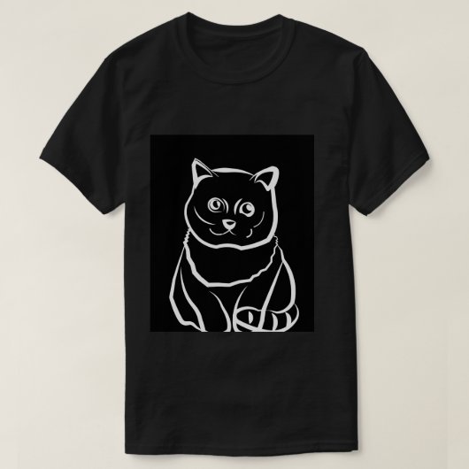 T-shirt Chat mignon mais maudit (Design devant)