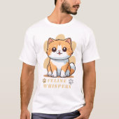 T-shirt chat mignon Murmures Félinins (Devant)
