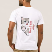 T-shirt chat mignon Peek A Boo Kitty (Dos)