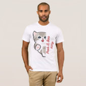 T-shirt chat mignon Peek A Boo Kitty (Devant entier)