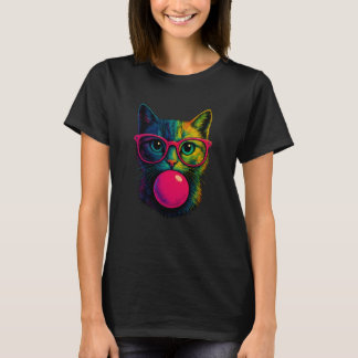T-shirt Chat Mignon pour Femmes Amateurs de Chats Drôles