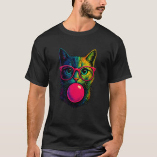 T-shirt Chat Mignon pour les Femmes Amateurs de Chat Drôle