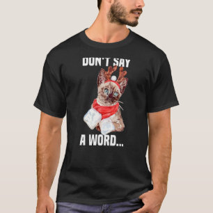 T-shirt Chat mignon sans mots Costume de renne