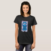 T-shirt Chat Mignon Vêtu Comme Un Ninja (Devant entier)