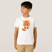 T-shirt Chat mignonne, Chat orange, Petit Chat, Kitty, Kit (Devant entier)