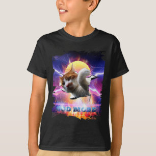 T-shirt Chat Minou Mur Fissuré Jeux Joueur Mode Dieu Drôle