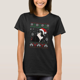 T-shirt Chat Moche Kitten de Noël Chapeau de Santa Xmas Ch