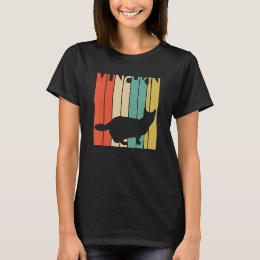 T-shirt Chat Munchkin mignon (Devant)