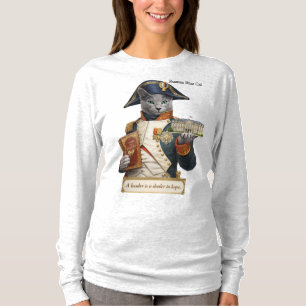 T-shirt Chat Napoléon Bonaparte Bleu Russe