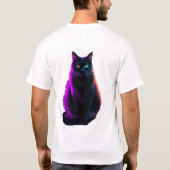 T-shirt Chat néon fierté (Dos)