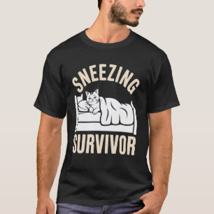 T-shirt Chat Nez Qui Coule Survivant D' Éternuement