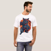 T-shirt Chat Ninja Discrétion (Devant entier)