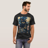 T-Shirt Chat Ninja Japonais (Devant entier)