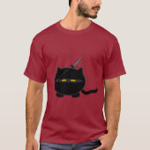 T-shirt Chat Ninja mal ajusté (Devant)