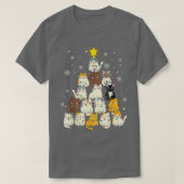 T-shirt Chat Noël Arbre drôle Noël Joyeux Noël Catmas Bo (Design devant)
