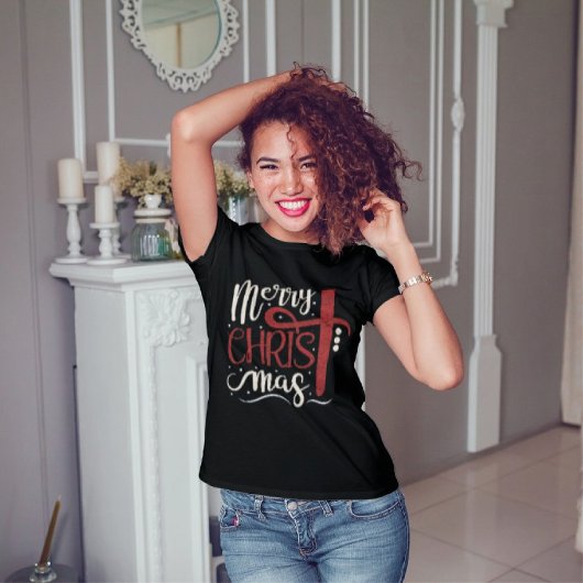 T-shirt Chat Noël Arbre Noël Noël Filles Goys Meowy Catmas