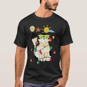 T-shirt Chat Noël en juillet Kitty Chaton Animaux Eté Trop