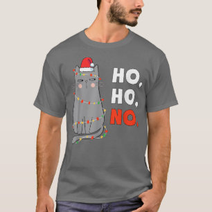 T-shirt Chat Noël Enfants Amusants Père Noël Chat Noël Lig