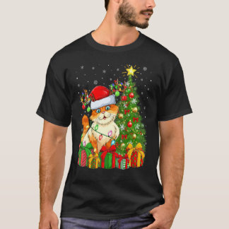T-shirt Chat   Noël Vacances Santa Chat Sapin de Noël