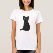 T-shirt chat noir (Devant)