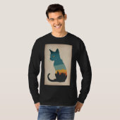 T-shirt chat noir (Devant entier)