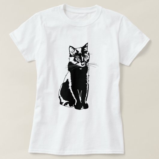 T-shirt Chat noir (Design devant)