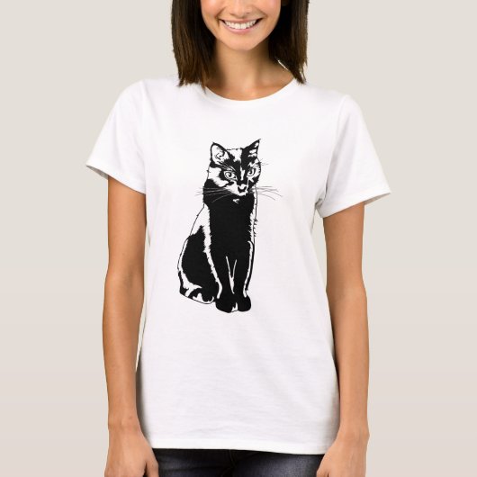 T-shirt Chat noir (Devant)
