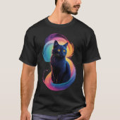 T-shirt chat noir (Devant)