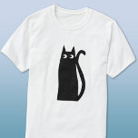 T-shirt Chat noir<br><div class="desc">Un chat noir amusant et chanceux,  parfait pour les amoureux des animaux. Art original de Nic Squirrell.</div>