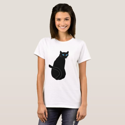 T-shirt Chat noir (Devant entier)