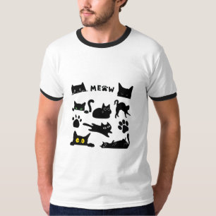 T-shirt chat noir