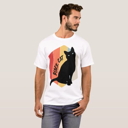 T-shirt Chat noir (Devant entier)