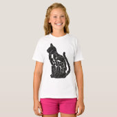 T-shirt Chat noir (Devant entier)