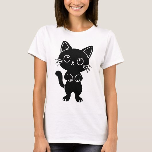 T-shirt Chat noir (Devant)