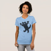 T-shirt chat noir (Devant entier)