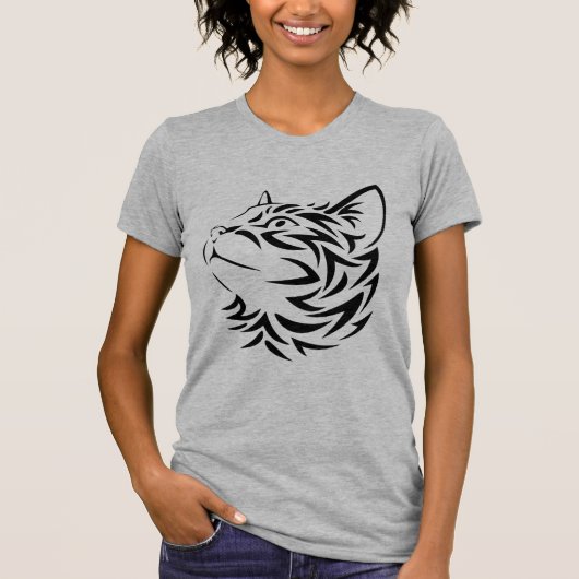 T-shirt chat noir (Devant)