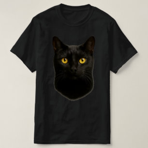 T-shirt Chat Noir 3D - Félin Réaliste   Amateur de Chats M