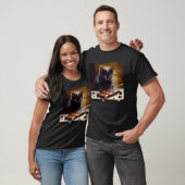T-shirt Chat Noir Amour Chocolat (Unisexe)
