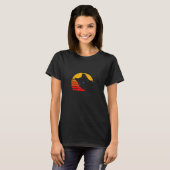 T-shirt Chat Noir Avec Des Yeux Bleus (Devant entier)