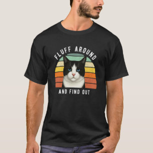 T-shirt Chat Noir Blanc Drôle Humour Sarcastique Douceur