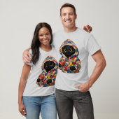 T-Shirt Chat Noir Brodé (Unisexe)